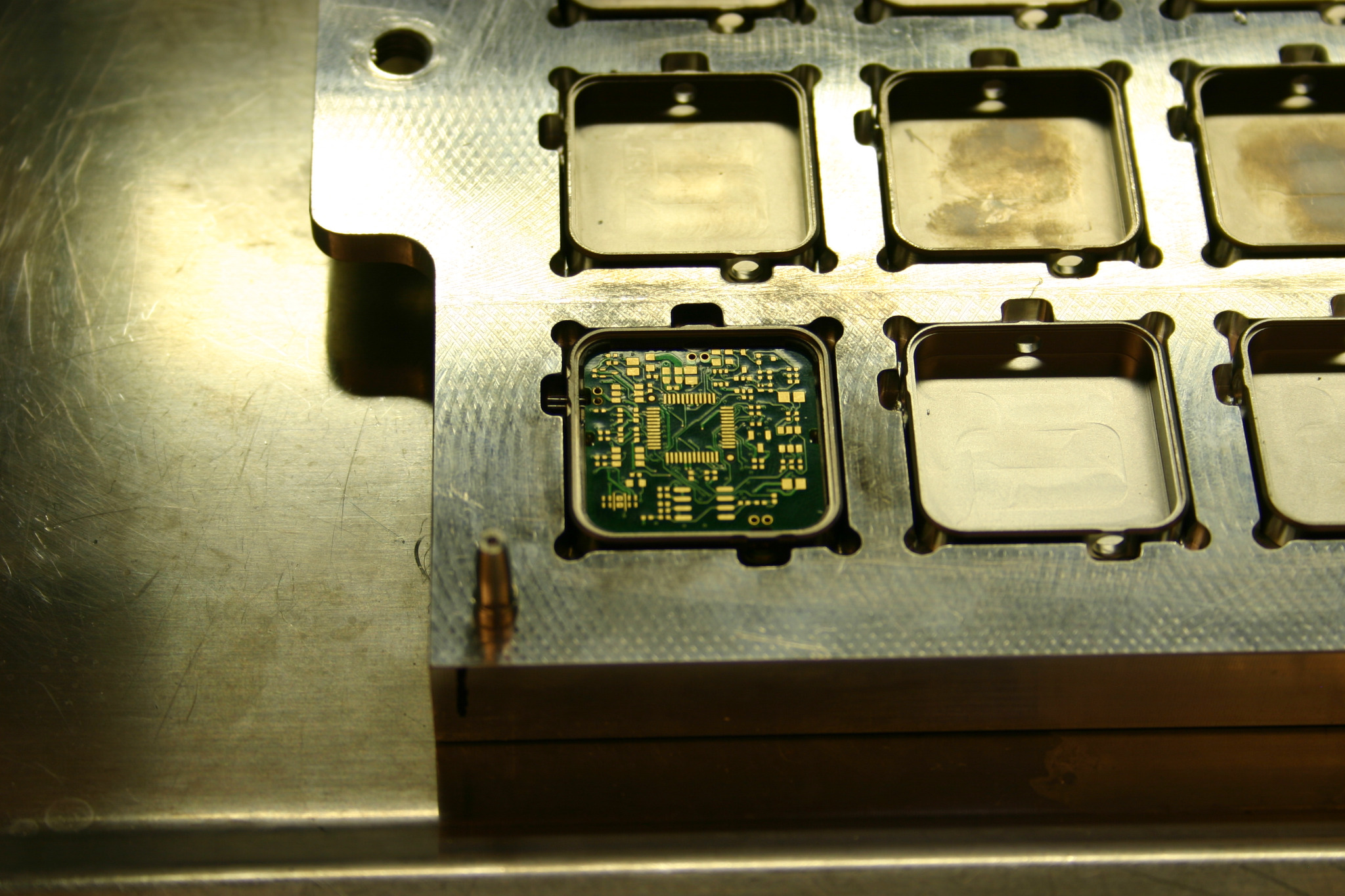 Implantable electronics before encapsulation